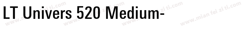 LT Univers 520 Medium字体转换